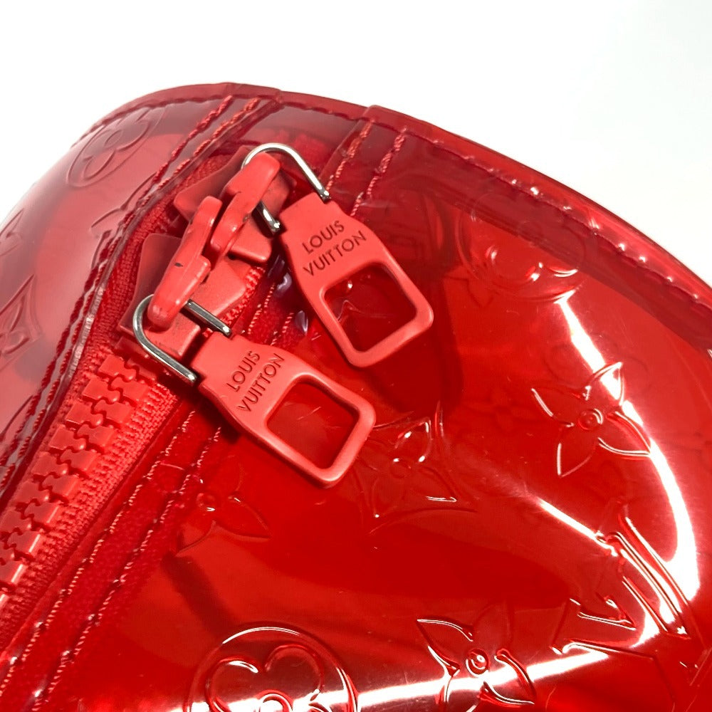 LOUIS VUITTON M53274 Monogram Prism Clear Keepall Bandouliere 50 Bags Travel Bags Shoulder Bags Duffle Bag Vinyl Red Used