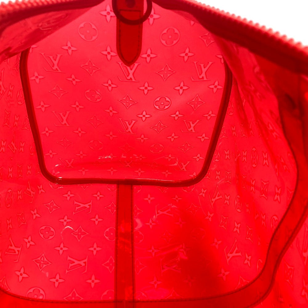 LOUIS VUITTON M53274 Monogram Prism Clear Keepall Bandouliere 50 Bags Travel Bags Shoulder Bags Duffle Bag Vinyl Red Used