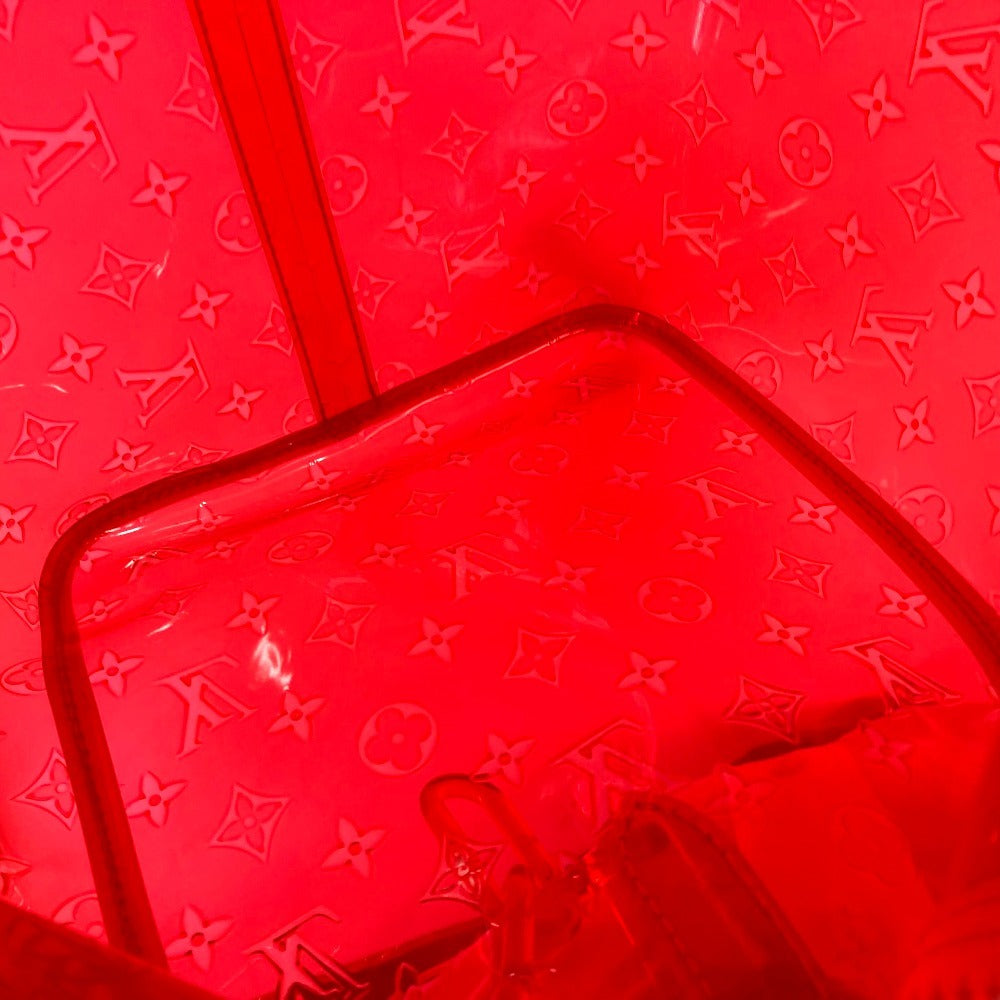 LOUIS VUITTON M53274 Monogram Prism Clear Keepall Bandouliere 50 Bags Travel Bags Shoulder Bags Duffle Bag Vinyl Red Used