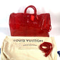 LOUIS VUITTON M53274 Monogram Prism Clear Keepall Bandouliere 50 Bags Travel Bags Shoulder Bags Duffle Bag Vinyl Red Used