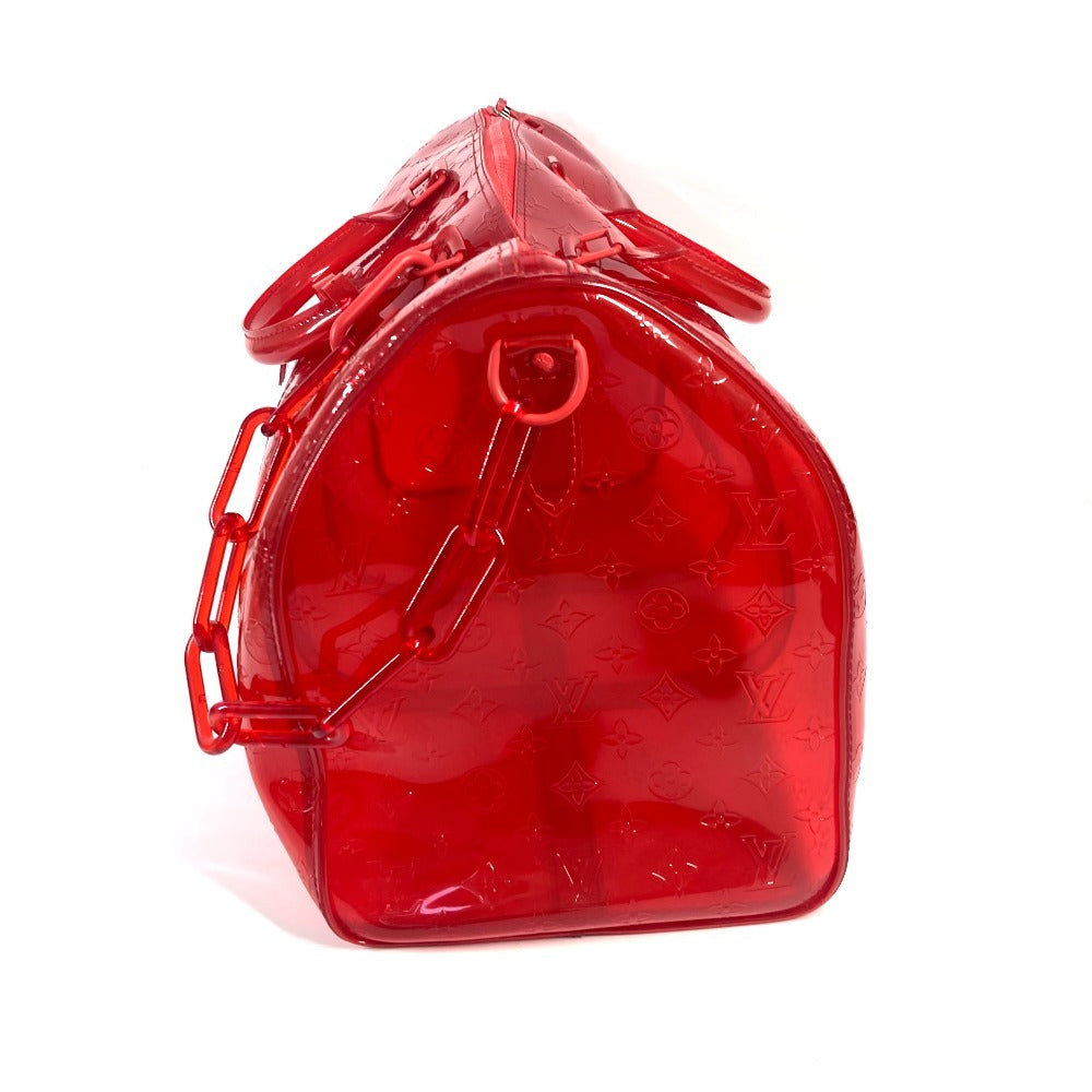 LOUIS VUITTON M53274 Monogram Prism Clear Keepall Bandouliere 50 Bags Travel Bags Shoulder Bags Duffle Bag Vinyl Red Used
