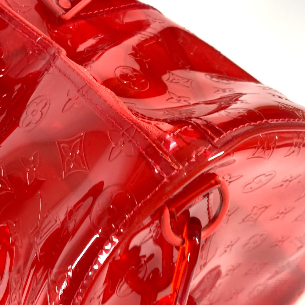 LOUIS VUITTON M53274 Monogram Prism Clear Keepall Bandouliere 50 Bags Travel Bags Shoulder Bags Duffle Bag Vinyl Red Used