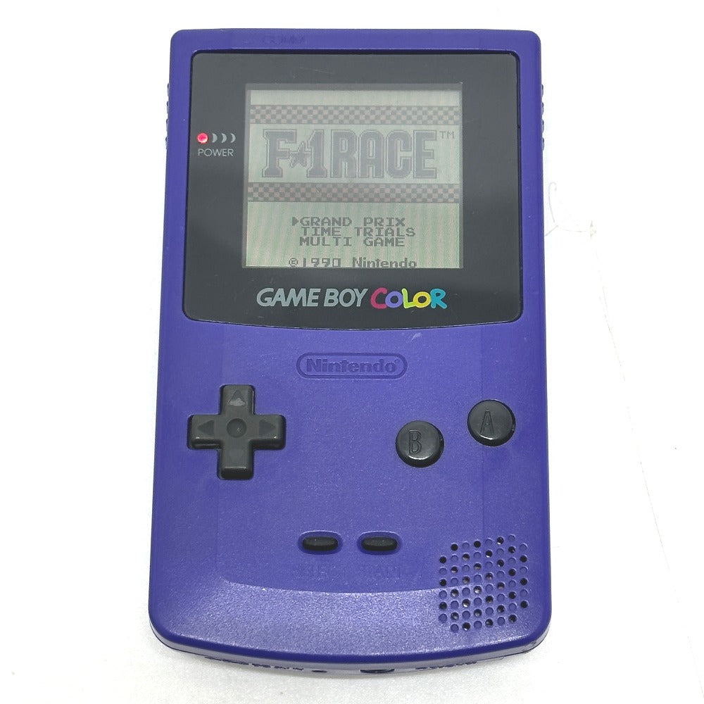 Nintendo CGB-001 Nintendo GAMEBOY COLOR Game console, home unit, hobby, retro game, GBC game machine Plastic purple Used