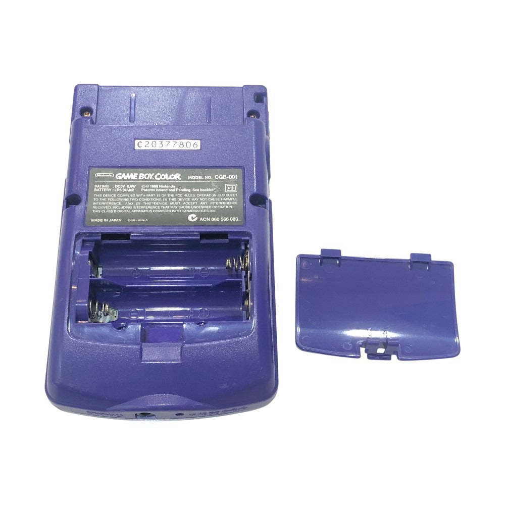 Nintendo CGB-001 Nintendo GAMEBOY COLOR Game console, home unit, hobby, retro game, GBC game machine Plastic purple Used