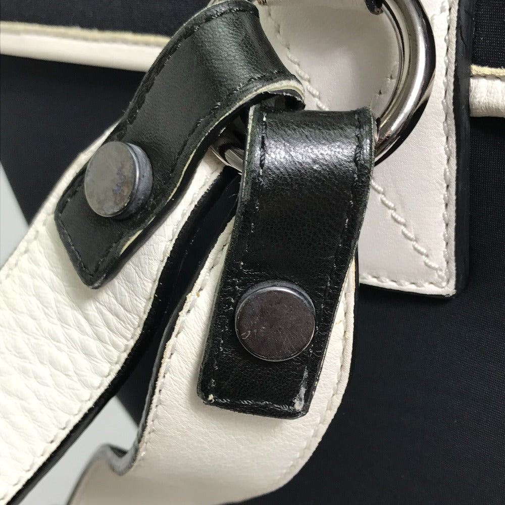JIMMY CHOO Two-Tone Star Stud Leather Backpack, Women's, Black and White
