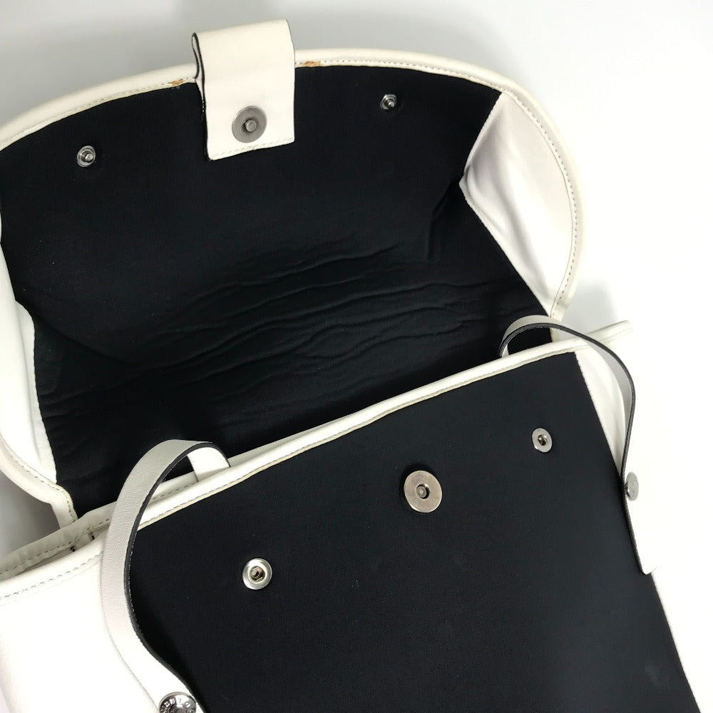 JIMMY CHOO Two-Tone Star Stud Leather Backpack, Women's, Black and White
