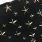 JIMMY CHOO Two-Tone Star Stud Leather Backpack, Women's, Black and White
