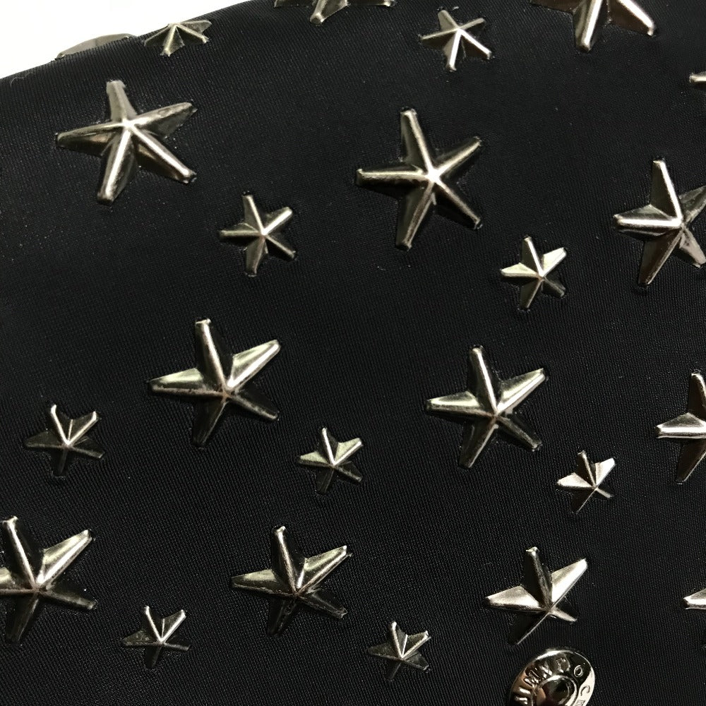 JIMMY CHOO Two-Tone Star Stud Leather Backpack, Women's, Black and White