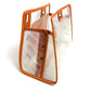 Customized FENDI Small Peekaboo Defender Bag with Peekaboo Cover, Vinyl/Leather, Women's, Orange/Clear
