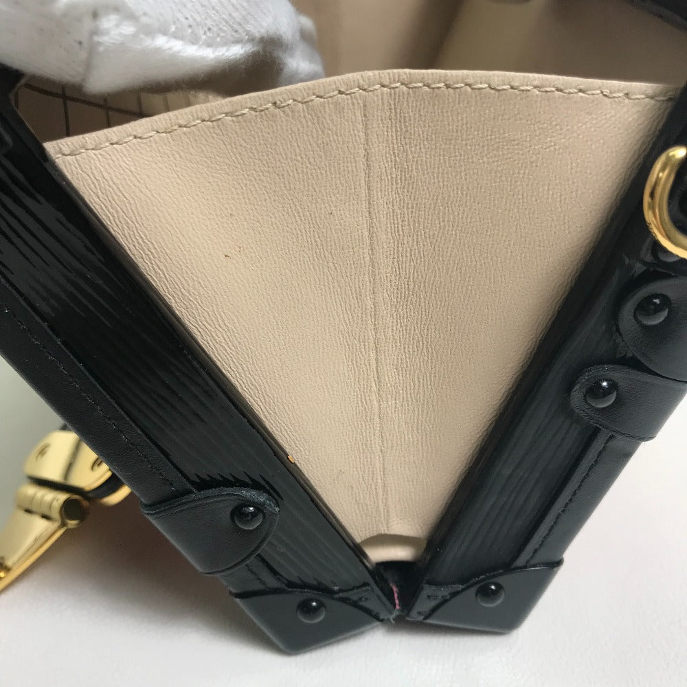LOUIS VUITTON M54651 Epi Petite Malle Shoulder Bag in Epi Leather, Coquelicot x Noir, Red/Black
