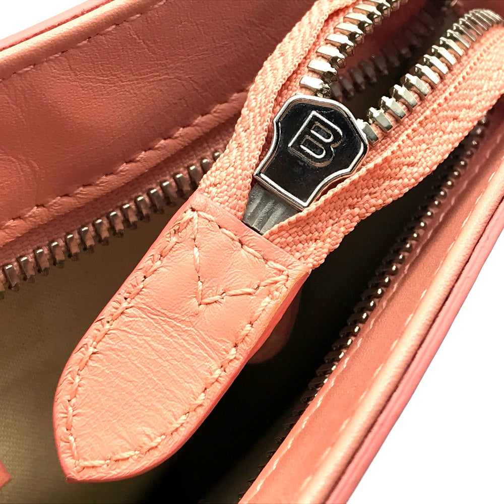 BALENCIAGA 410119 Men's and Women's Classic Bag, Second Bag, Clutch Bag, Canvas/Leather, Unisex, Natural x Pink