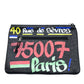 BALENCIAGA 535334 Graffiti Paint Explorer Clutch Bag, Men's/Women's, Unisex Leather, Black/Black/Multicolor