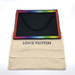 LOUIS VUITTON M30347 Taiga Pochette A4 Chain Clutch Bag in Taiga Leather, Men's, Noir x Rainbow