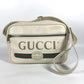 GUCCI 523589 Logo Print Messenger Bag Shoulder Bag Leather Women's White