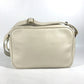 GUCCI 523589 Logo Print Messenger Bag Shoulder Bag Leather Women's White