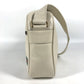 GUCCI 523589 Logo Print Messenger Bag Shoulder Bag Leather Women's White