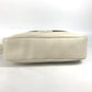 GUCCI 523589 Logo Print Messenger Bag Shoulder Bag Leather Women's White