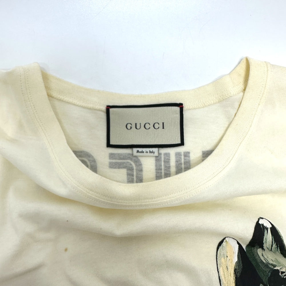 GUCCI 492347 ANIMISMO バンビプリント アパレレル トップス 半袖Ｔシャツ コットン メンズ アイボリー系