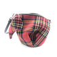 LOEWE 118.50.M93 Checkered Mini Bag, 2-Way Shoulder Bag, Canvas/Leather, Women's, Red, Red and Multicolor