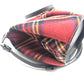 LOEWE 118.50.M93 Checkered Mini Bag, 2-Way Shoulder Bag, Canvas/Leather, Women's, Red, Red and Multicolor