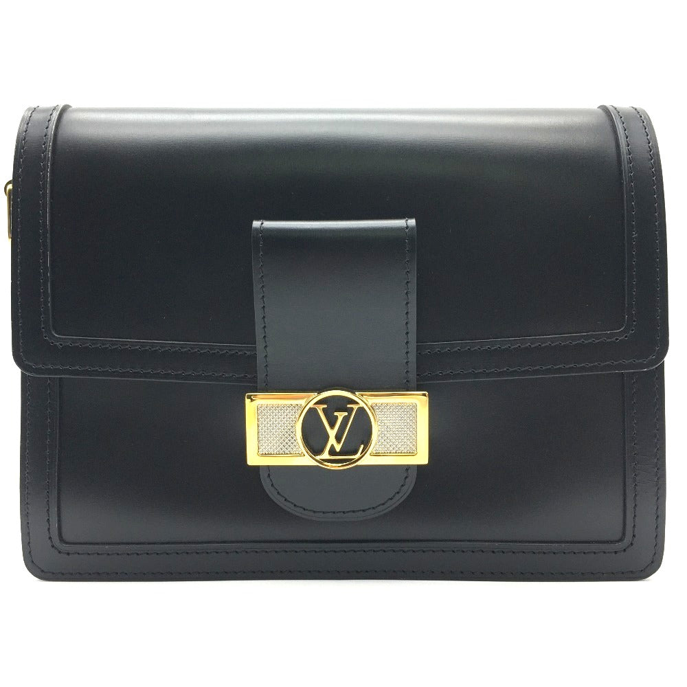 LOUIS VUITTON M55821 LVロック チェーン ドフィネMM カバン 2WAY ショルダーバッグ カーフスキン レディース ノワール ブラック