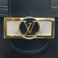 LOUIS VUITTON M55821 LVロック チェーン ドフィネMM カバン 2WAY ショルダーバッグ カーフスキン レディース ノワール ブラック