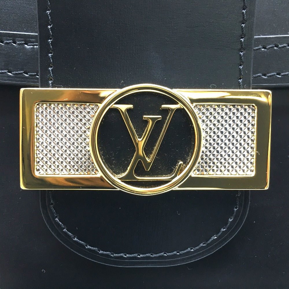 LOUIS VUITTON M55821 LVロック チェーン ドフィネMM カバン 2WAY ショルダーバッグ カーフスキン レディース ノワール ブラック