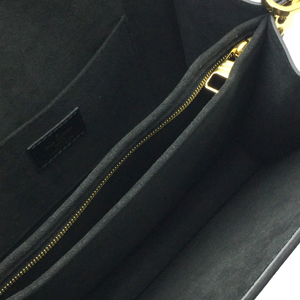LOUIS VUITTON M55821 LVロック チェーン ドフィネMM カバン 2WAY ショルダーバッグ カーフスキン レディース ノワール ブラック