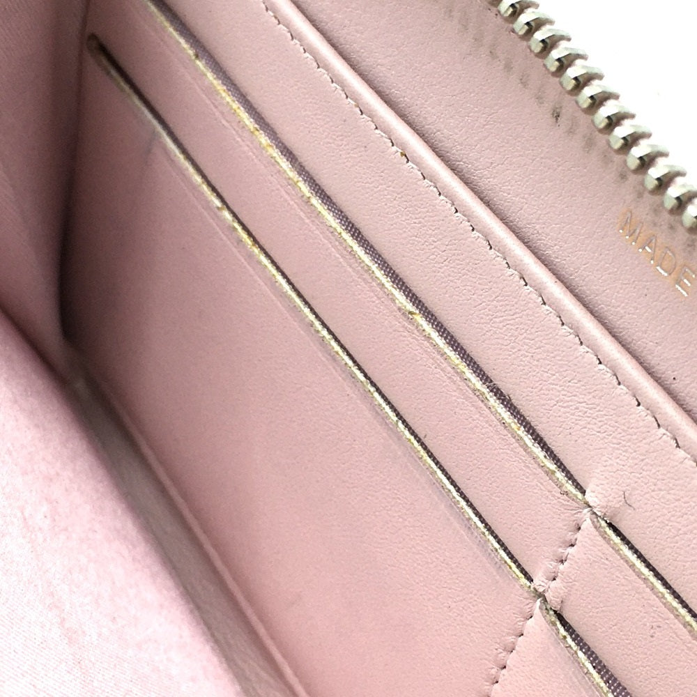 CHANEL Cruise Line Deauville Round Zip Long Wallet in Tweed, Women's, Pink