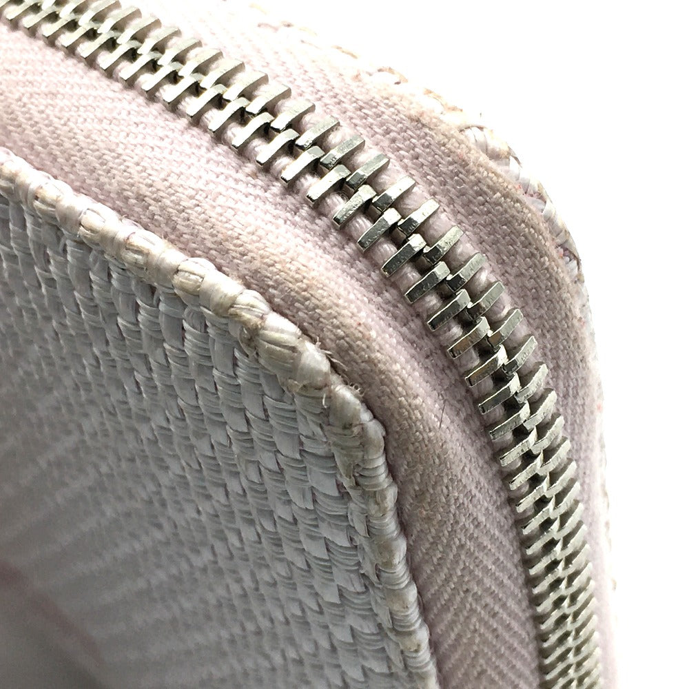 CHANEL Cruise Line Deauville Round Zip Long Wallet in Tweed, Women's, Pink