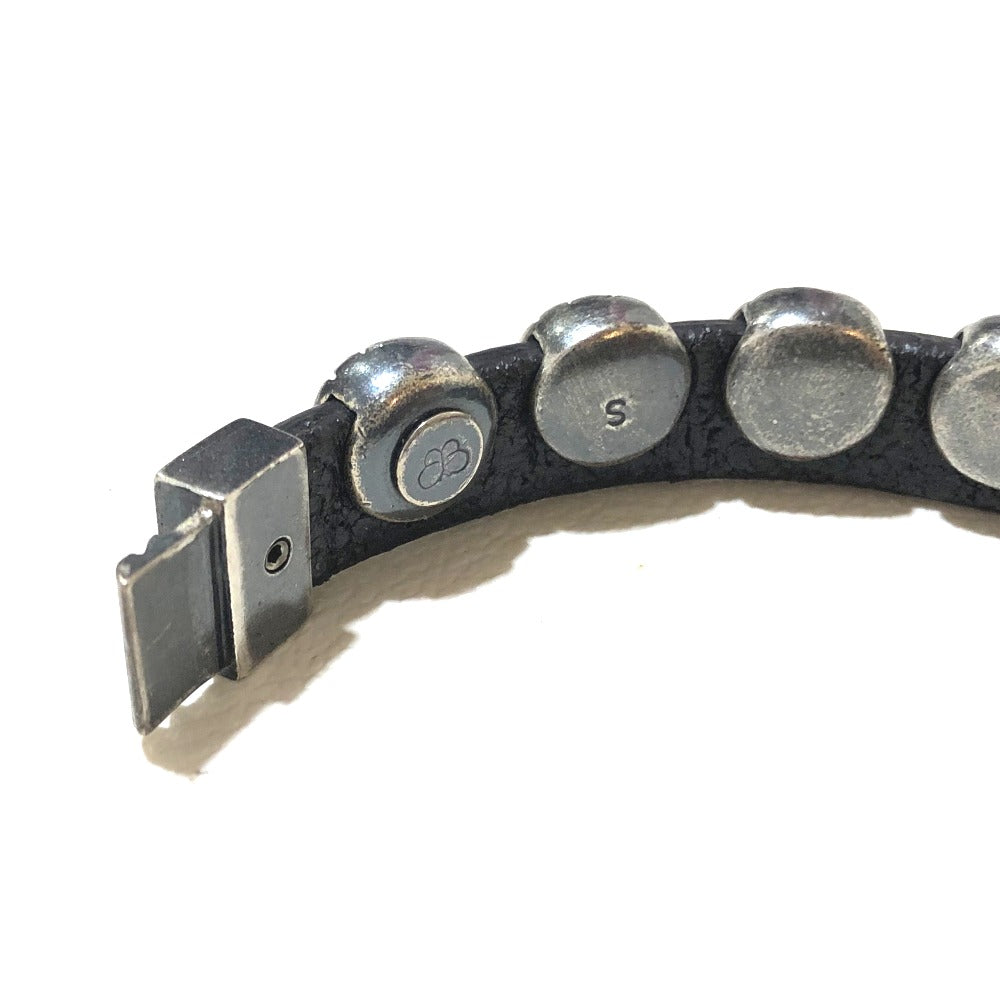 BOTTEGA VENETA イントレチャート アクセサリー 小物 ブレスレット AG925 メンズ シルバー シルバー×ブラック