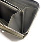 Valentino Garavani Studded VLTN Print Round Zip Long Wallet in Canvas/Leather, Unisex, Khaki and White