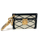 LOUIS VUITTON M00004 Trunk Petite Malle Bag Keychain Charm Key Ring Metal Women's White White x Black x Gold