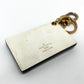 LOUIS VUITTON M00004 Trunk Petite Malle Bag Keychain Charm Key Ring Metal Women's White White x Black x Gold