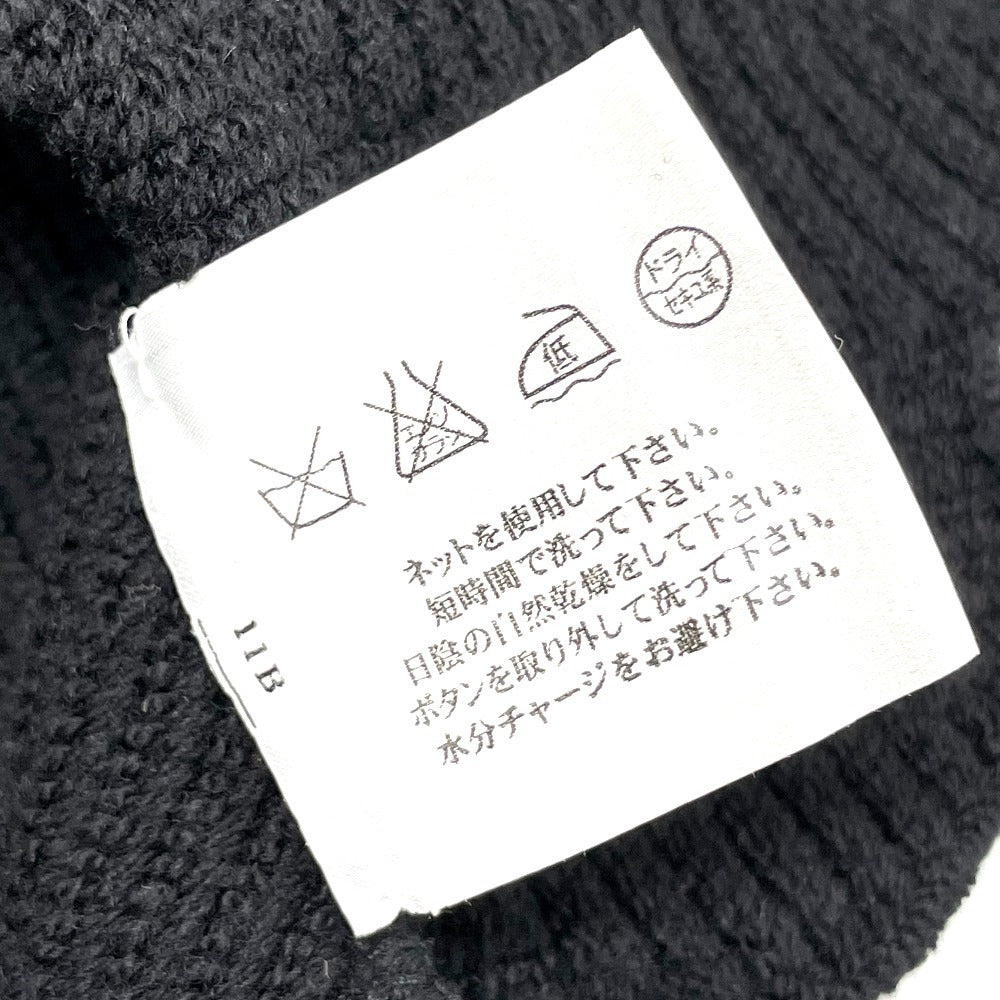 CHANEL P29091K00191 06A Glitter Knit Flare Skirt and Long Sleeve Knit Top and Bottom Set, Wool, Women's, Black