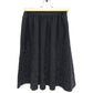CHANEL P29091K00191 06A Glitter Knit Flare Skirt and Long Sleeve Knit Top and Bottom Set, Wool, Women's, Black