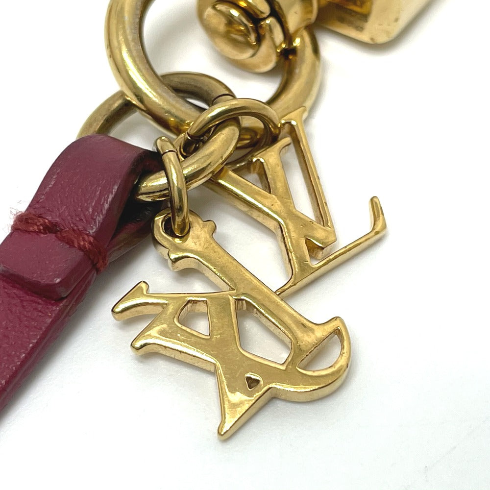 LOUIS VUITTON M62735 LV Rabbit Jeff Koons Bag Charm Keychain Leather Women's Bordeaux