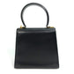 Salvatore Ferragamo Gancini Shoulder Bag, 2-Way Leather, Black, Women's