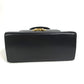 Salvatore Ferragamo Gancini Shoulder Bag, 2-Way Leather, Black, Women's