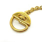 Salvatore Ferragamo Gancini Bag Charm, Leather, Brown with Gold Hardware, Women's