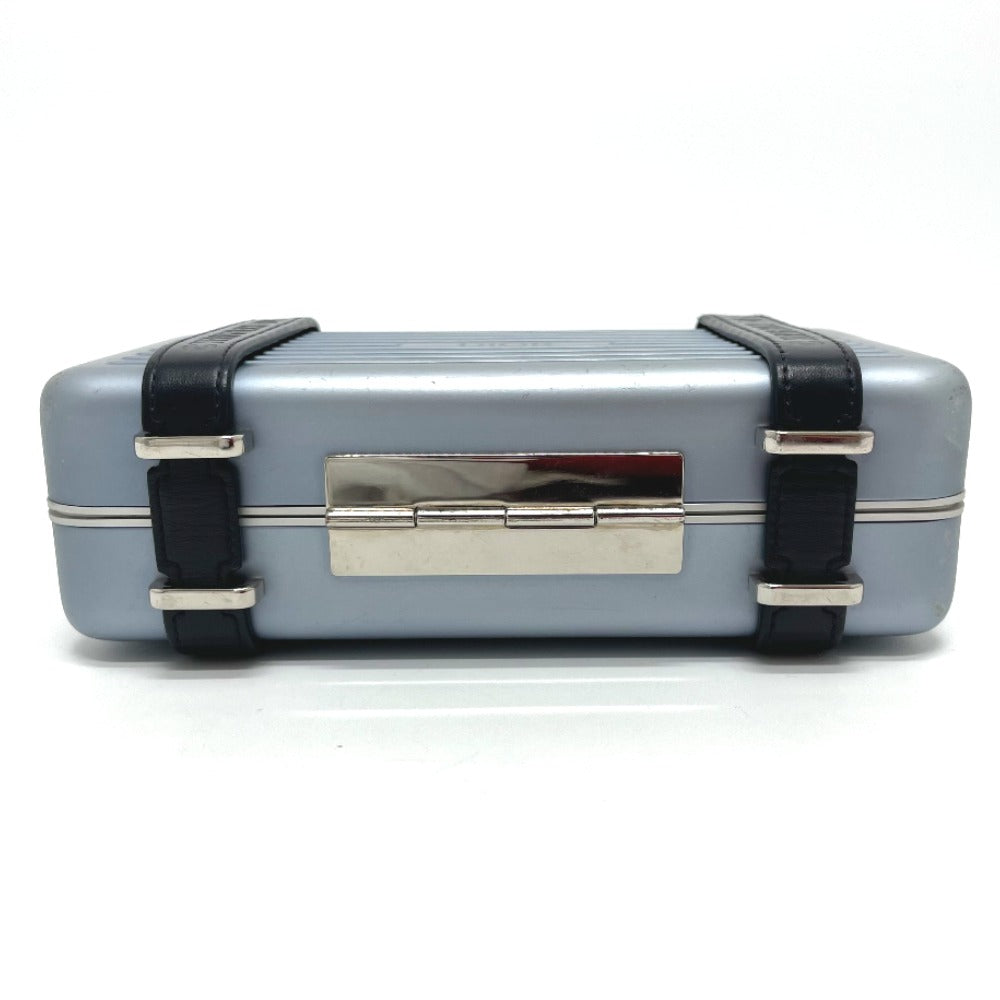 Dior 2DRCA295YWT Rimowa Collaboration Wallet Personal Clutch Bag, 2-Way Wallet/Travel Case, Aluminum, Men's, Blue