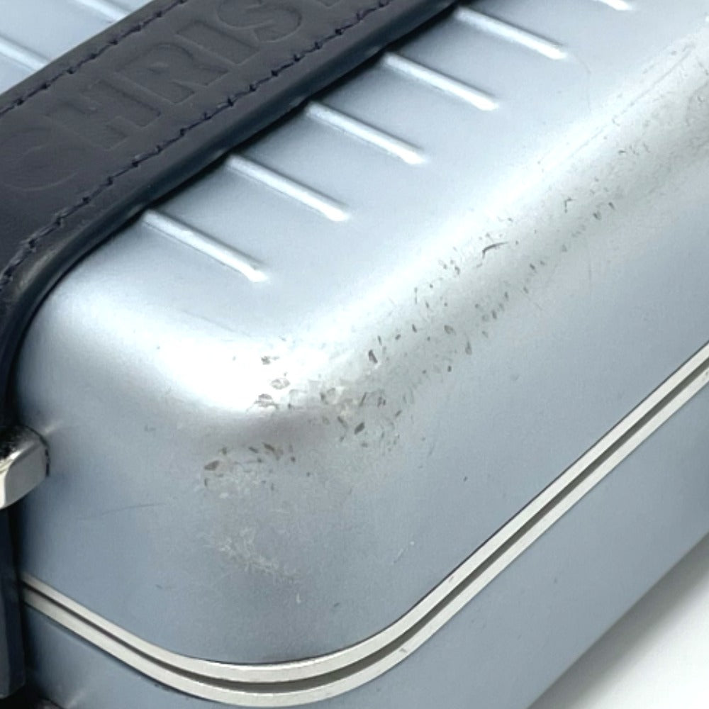 Dior 2DRCA295YWT Rimowa Collaboration Wallet Personal Clutch Bag, 2-Way Wallet/Travel Case, Aluminum, Men's, Blue