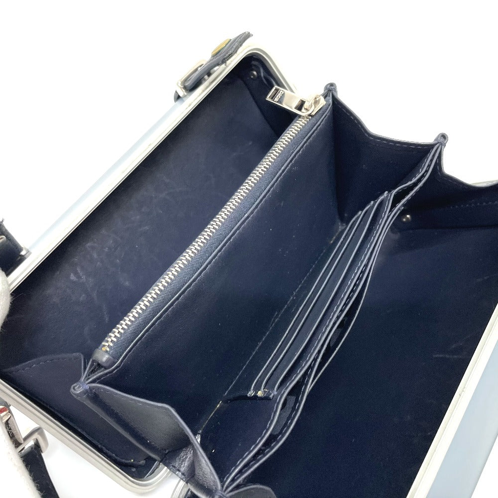Dior 2DRCA295YWT Rimowa Collaboration Wallet Personal Clutch Bag, 2-Way Wallet/Travel Case, Aluminum, Men's, Blue