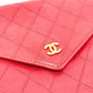 CHANEL ビコローレ ココマーク カバン バッグ チェーン ショルダー 肩掛け ショルダーバッグ ラムスキン レディース レッド