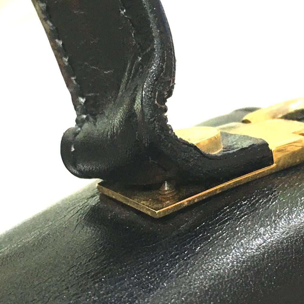 Salvatore Ferragamo O212193 ガンチーニ 2WAY ミニ カバン 斜め掛け ショルダーバッグ レザー レディース ブラック