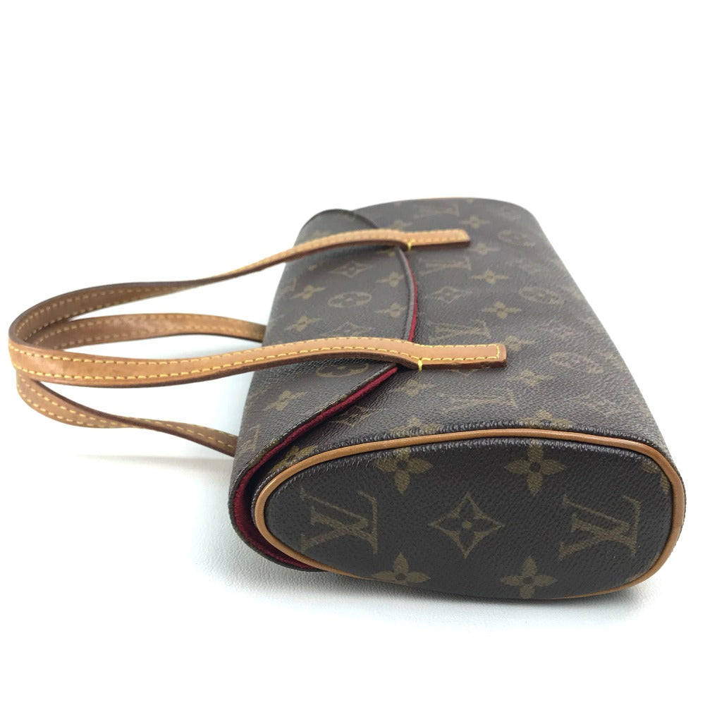 LOUIS VUITTON M51902 Monogram Sonatine Handbag, Monogram Canvas, Women's, Brown
