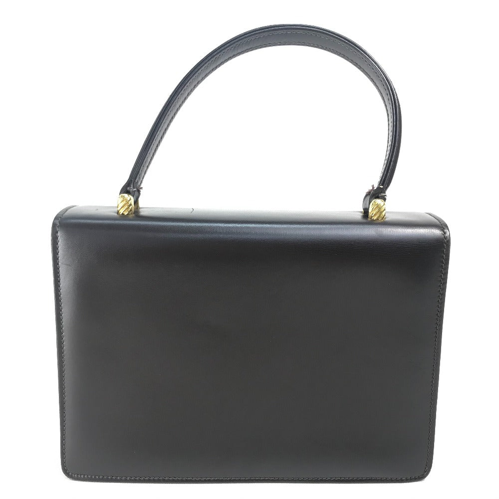 GUCCI Vintage Gucci Accordion Bag, One-Handle Leather Handbag, Women's, Brown with Gold Hardware
