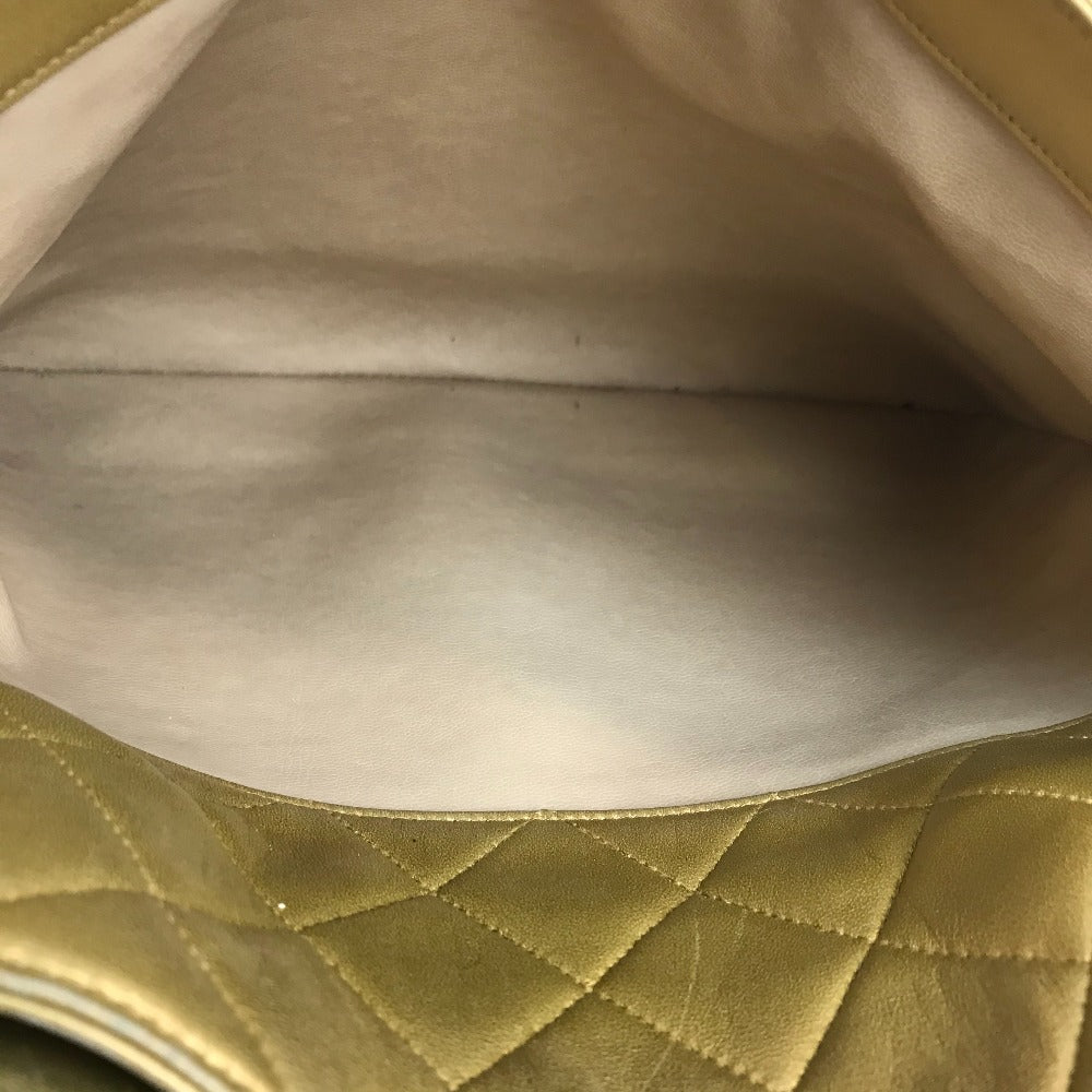 CHANEL ココボール マトラッセ カバン チェーントート ショルダーバッグ ラムスキン レディース ゴールド×ゴールド金具