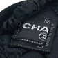 CHANEL CC Coco Mark Eye Mask &amp; Pouch Set, Silk, Unisex, Black