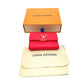 LOUIS VUITTON M69069 Japan-exclusive Portefeuille Capucines XS Compact Tri-fold Wallet in Taurillon Leather, Coral Tahiti Red